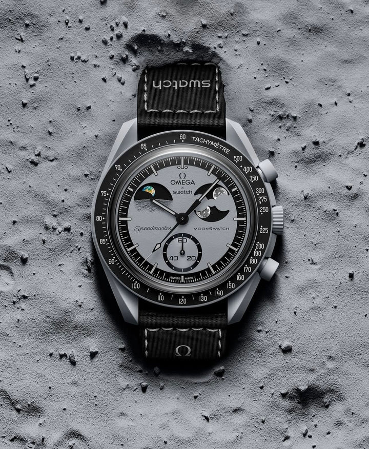 “Omega Moon Watch Limited Edition with Moonphase Dial and Tachymeter Bezel”